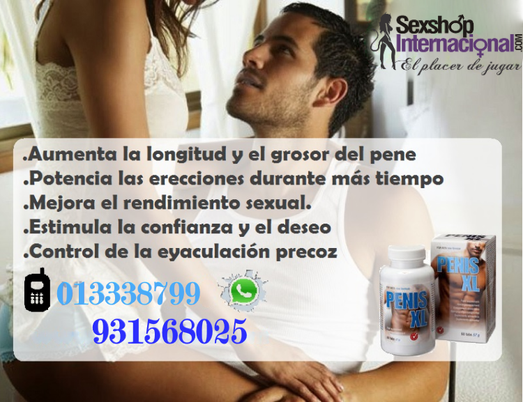 CAPSULAS PENIS XL POTENCIADOR AGRANDA ENGRUESA PENE 931568025